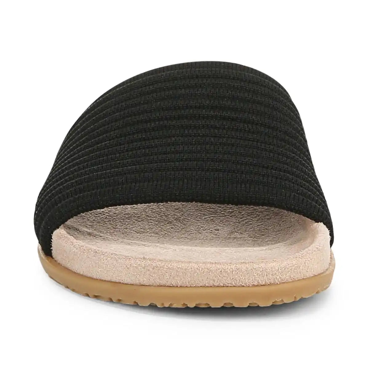Evie Knit Slide Sandal Black