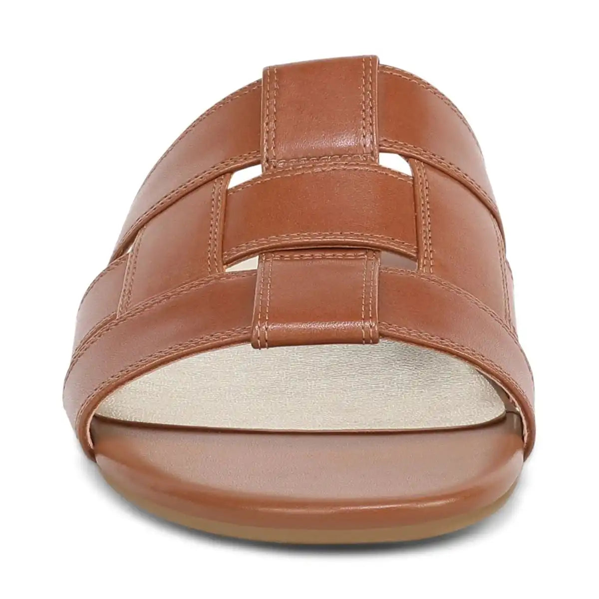 Glendora Slide Sandal Tan Leather