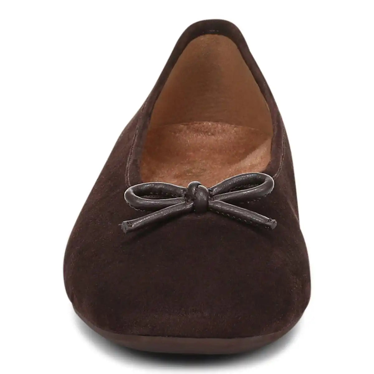 Larissa Wedge Flat Chocolate Ganache Suede