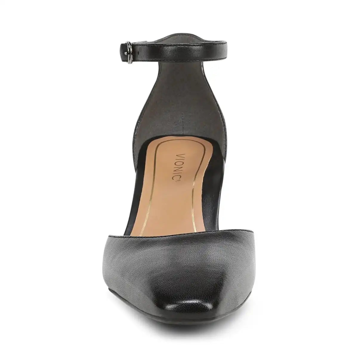Scarlett Dress Heel Black Leather