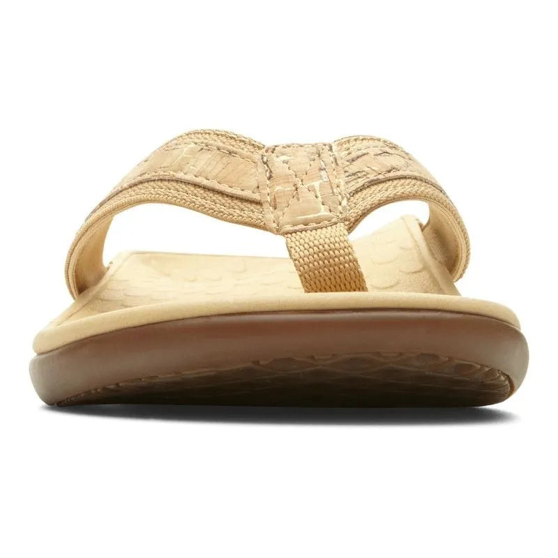 Tide II Toe Post Sandal Gold Cork