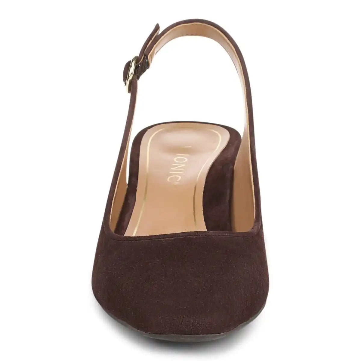 Perris Slingback Heel Cafe Noir Suede
