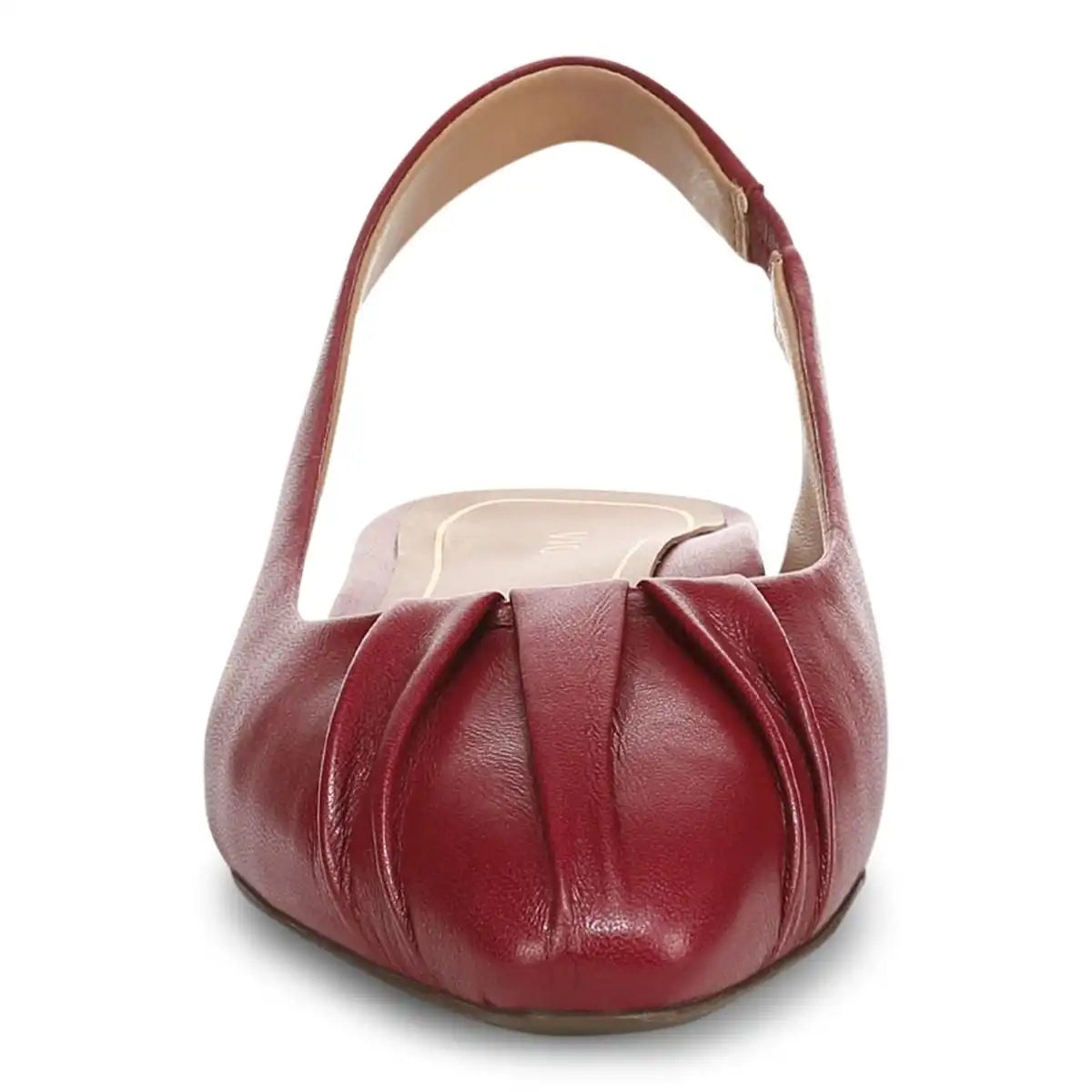 Gabriela Slingback Flat Tibetan Red Leather