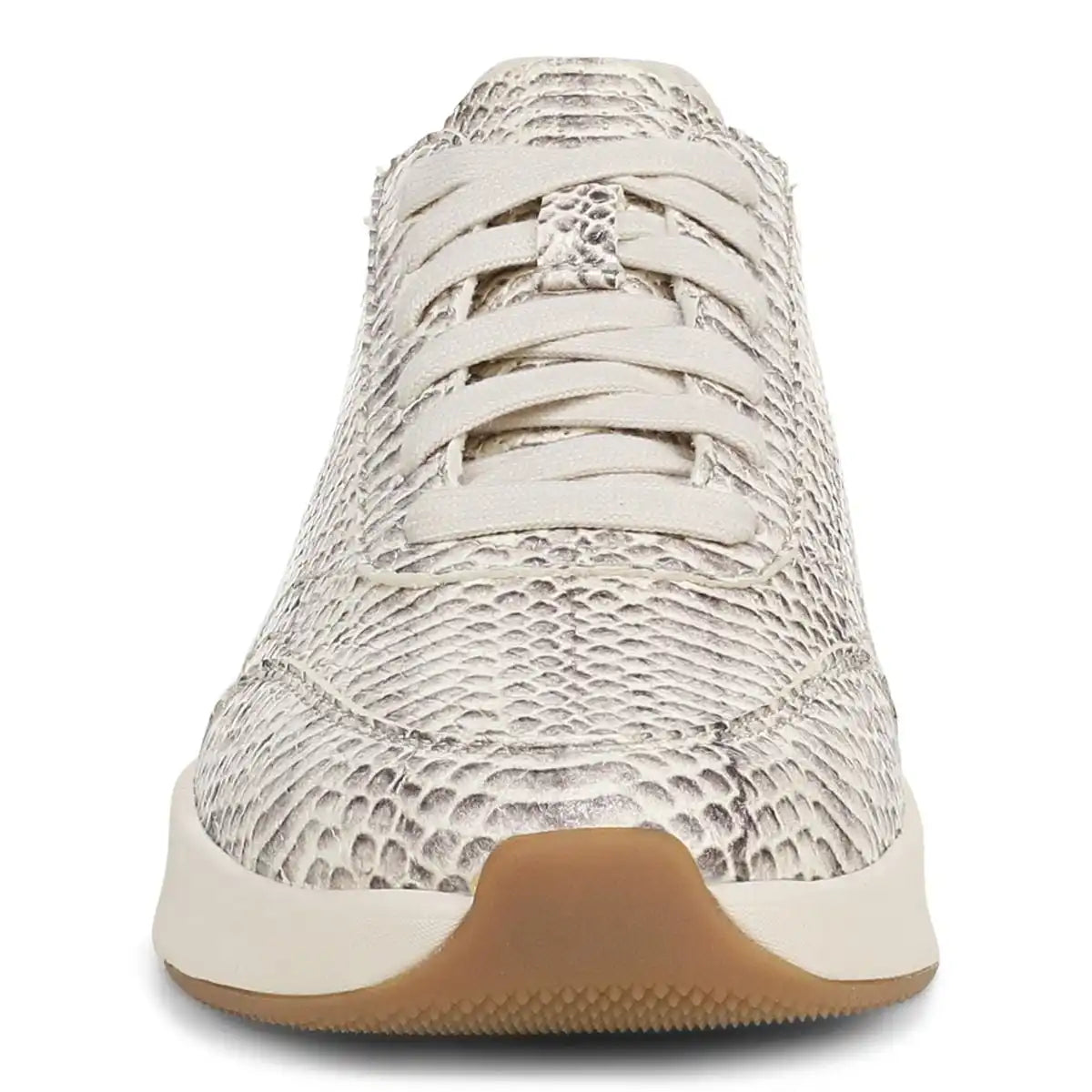 Uptown Sneaker Ivory Python Print Leather