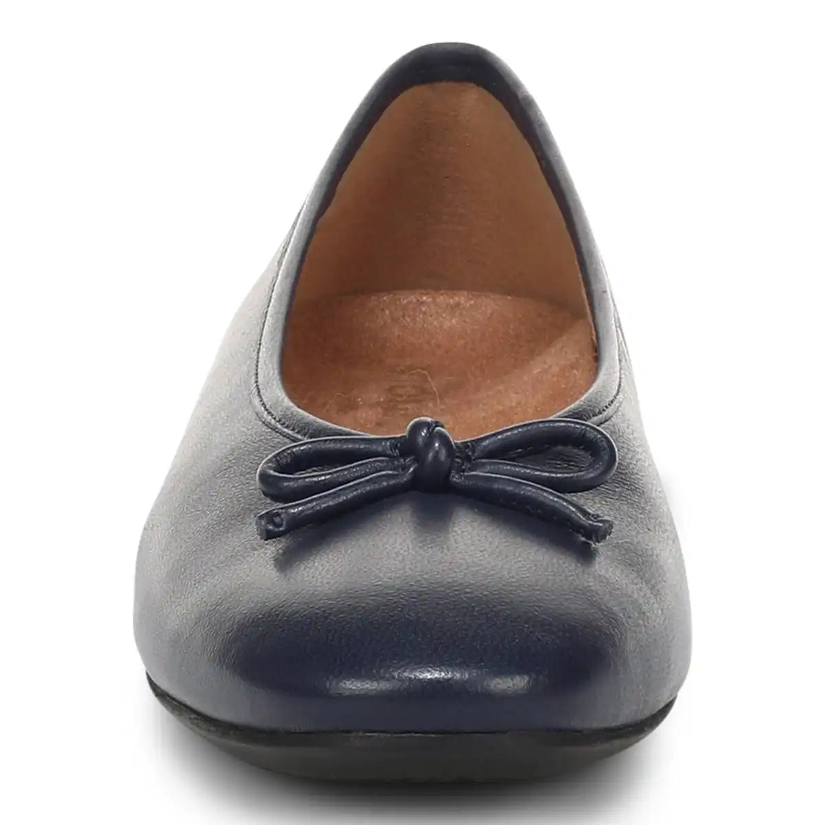 Larissa Wedge Flat Navy Blazer Leather