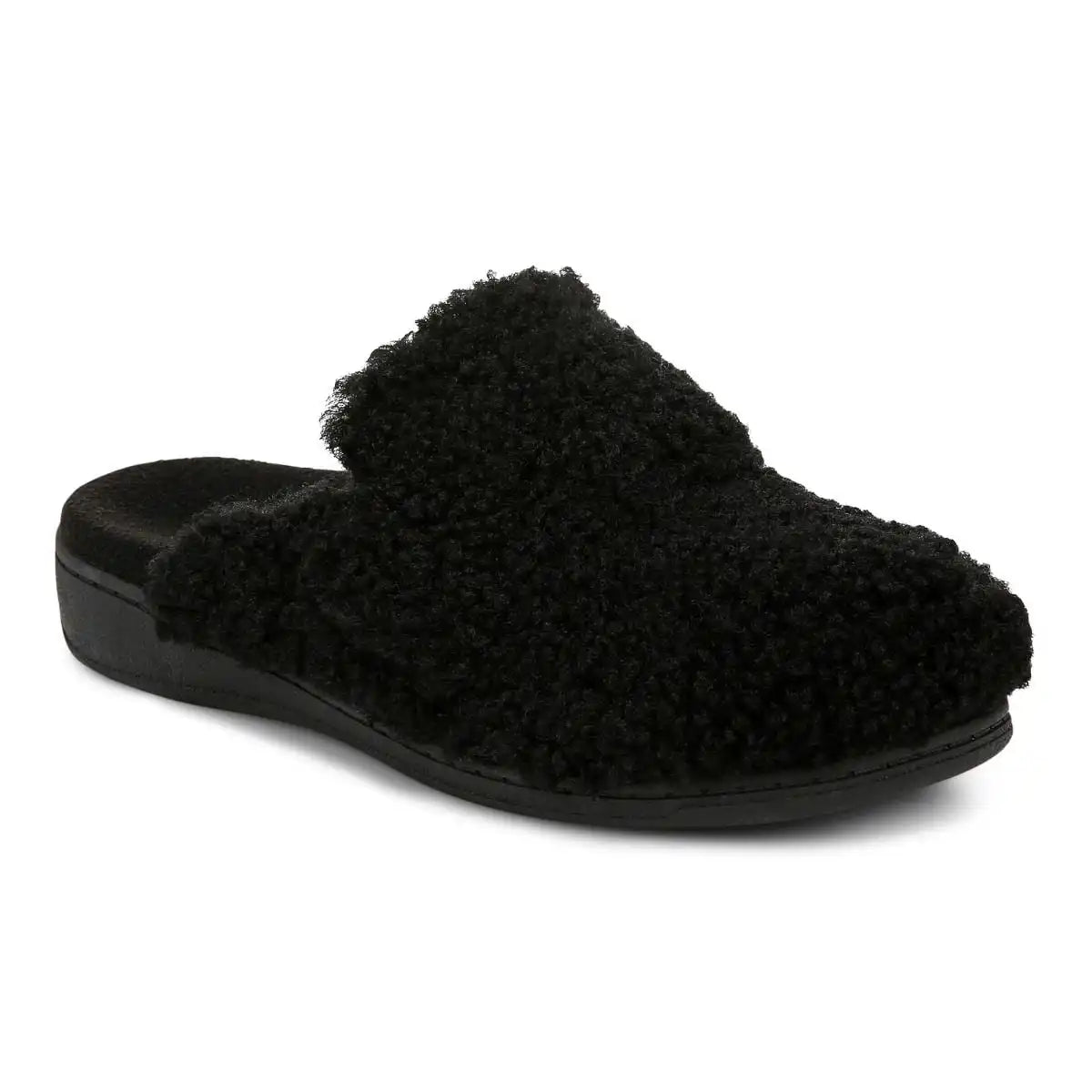 Gemma II Mule Slippers Black Shearling