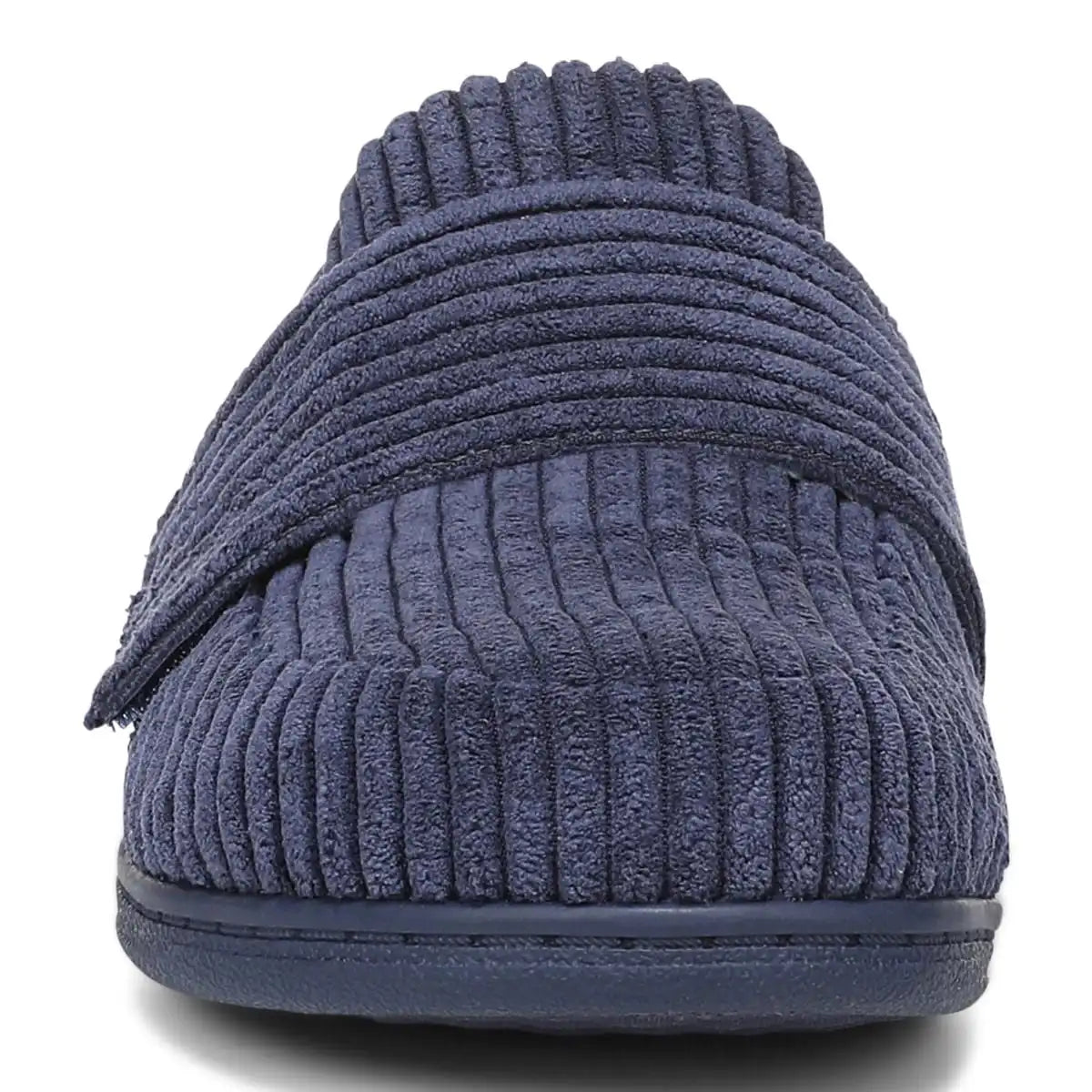 Gemma II Mule Slippers Navy Velvet Corduroy