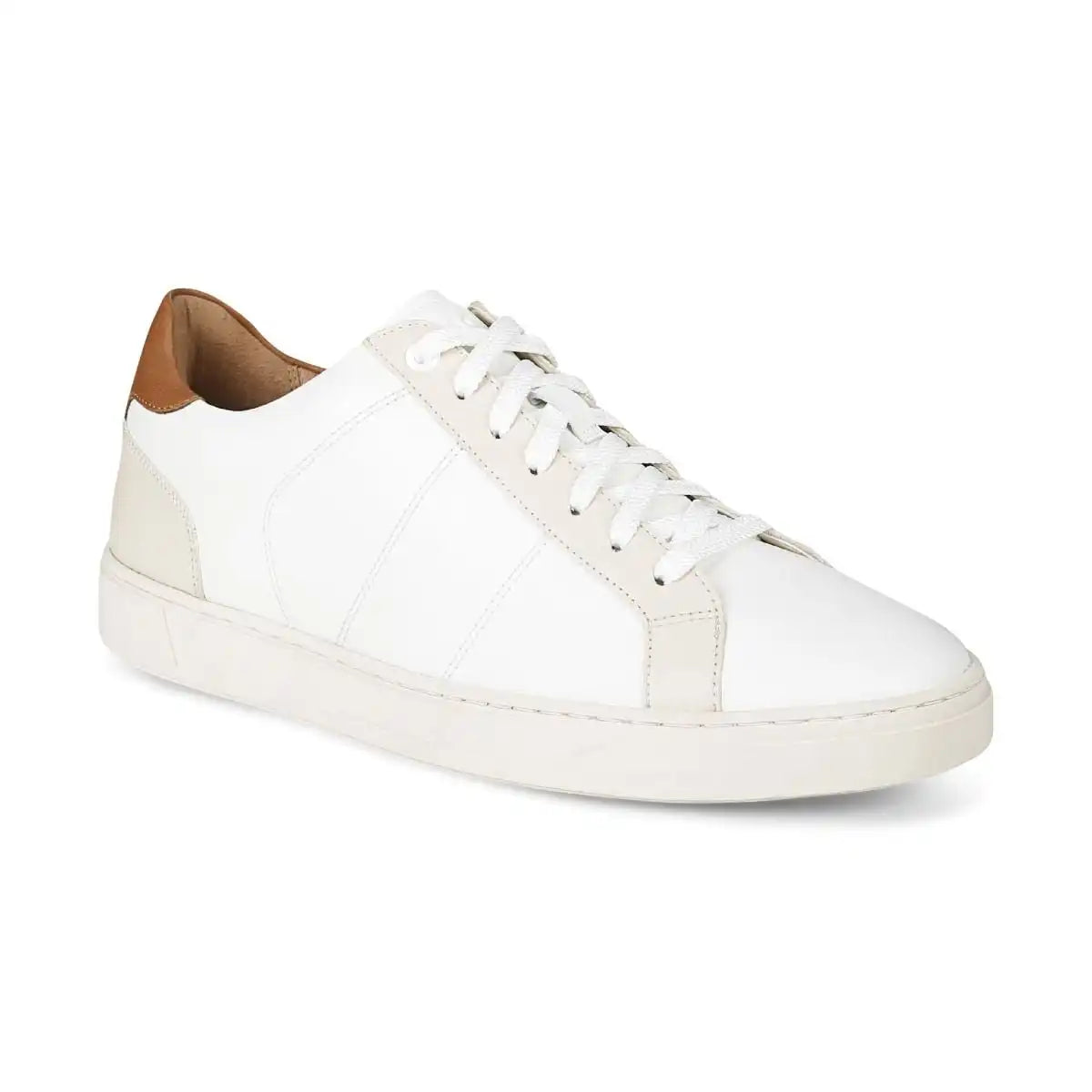 Lucas II Lace Up Sneaker White Cream Leather