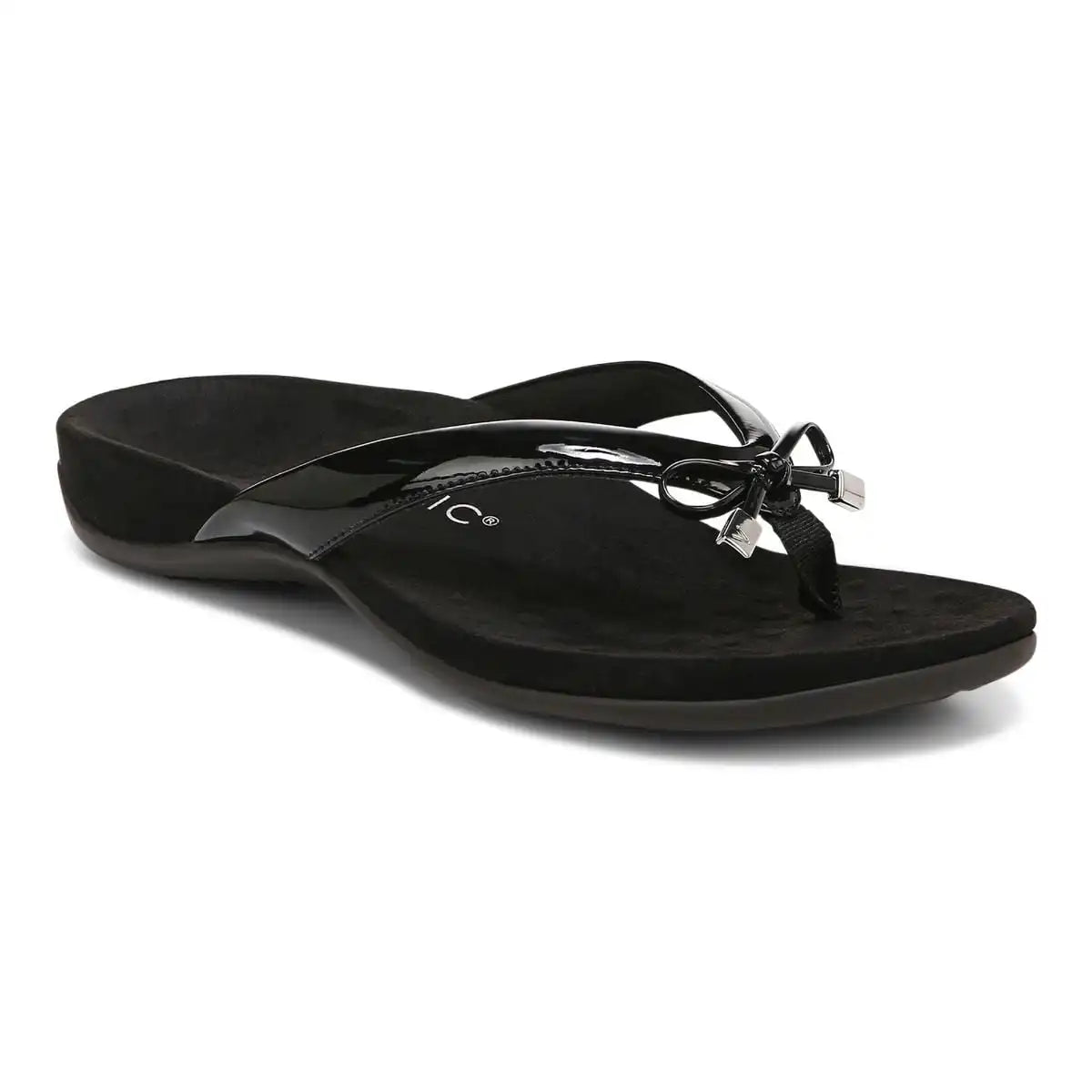 Bella Toe Post Sandal Black