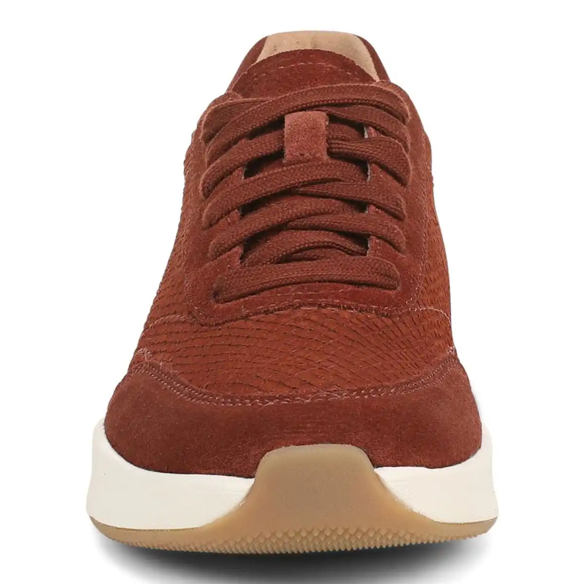 Uptown Sneaker Baked Clay Snake Embossed Nubuck