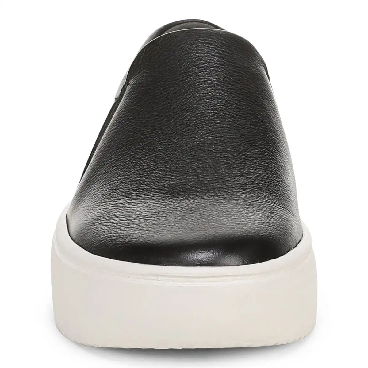 Ellen Platform Slip On Sneaker Black Leather