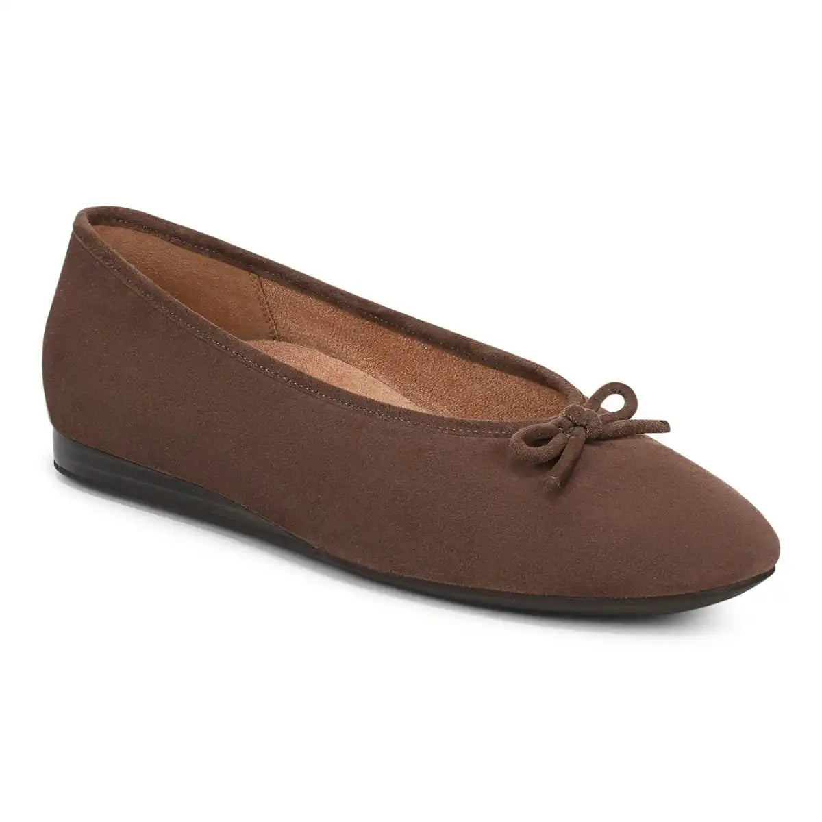 Larissa Wedge Flat Driftwood Suede