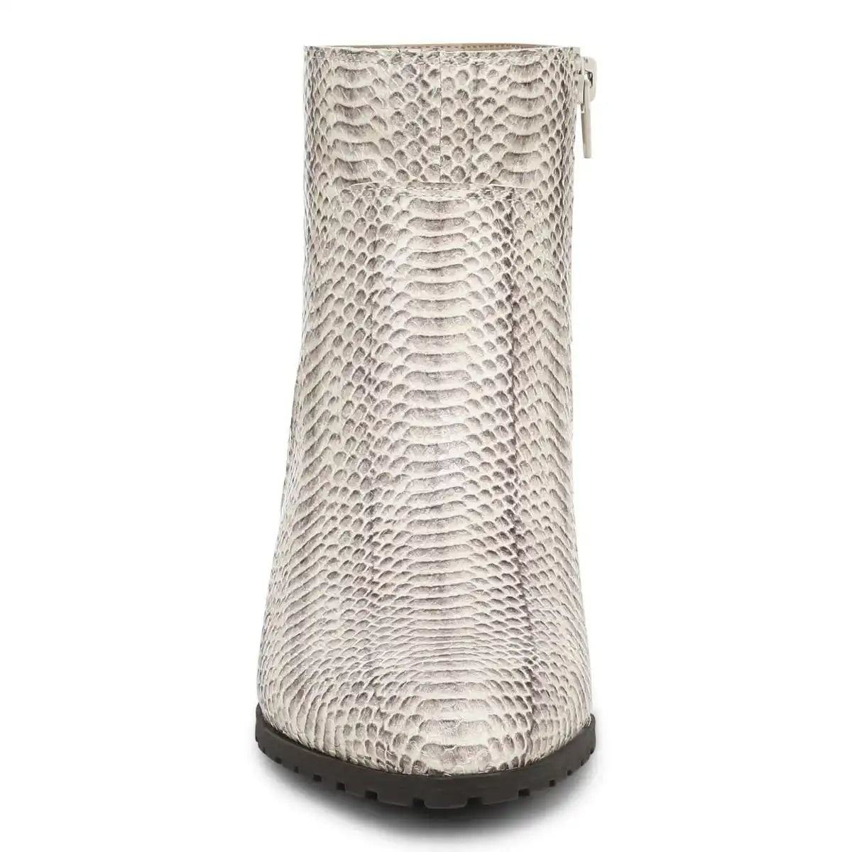 Bianca Ankle Boot Ivory Python Print Leather