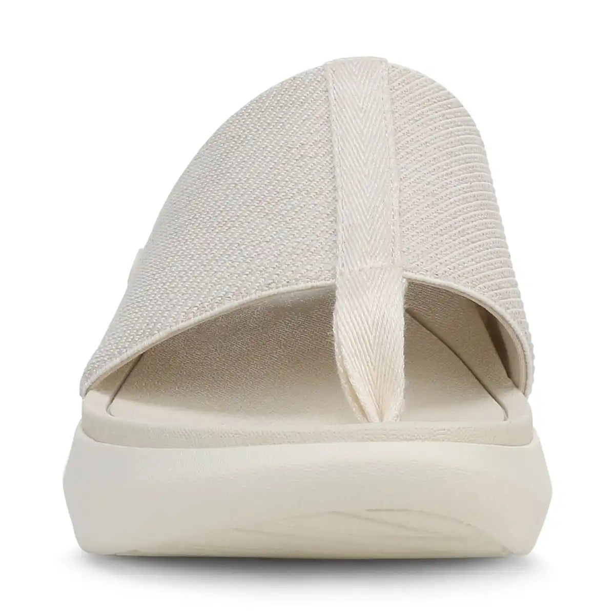 Beach Aqua Platform Toe Post Sandal Ivory