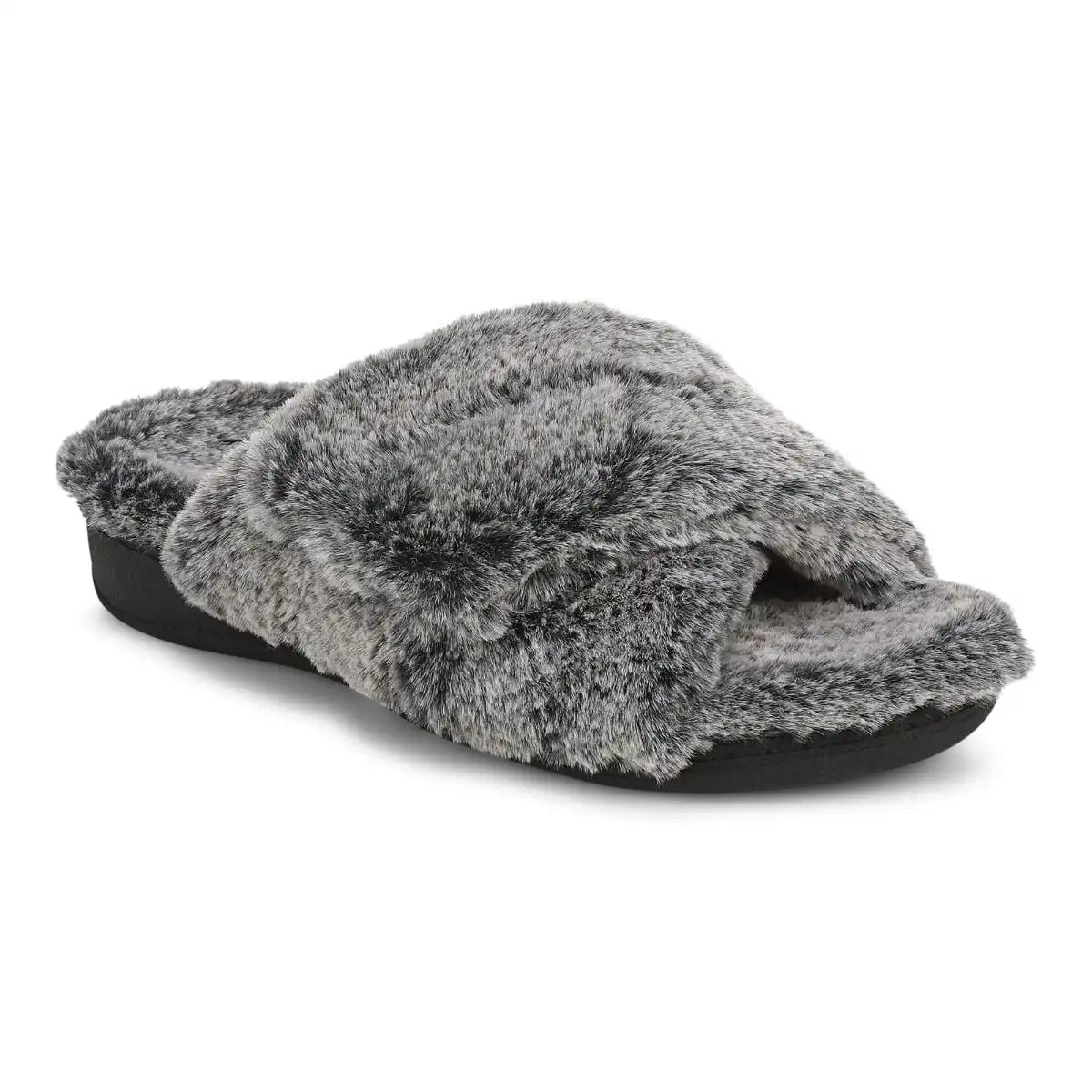Relax II Slippers Dark Grey Fur