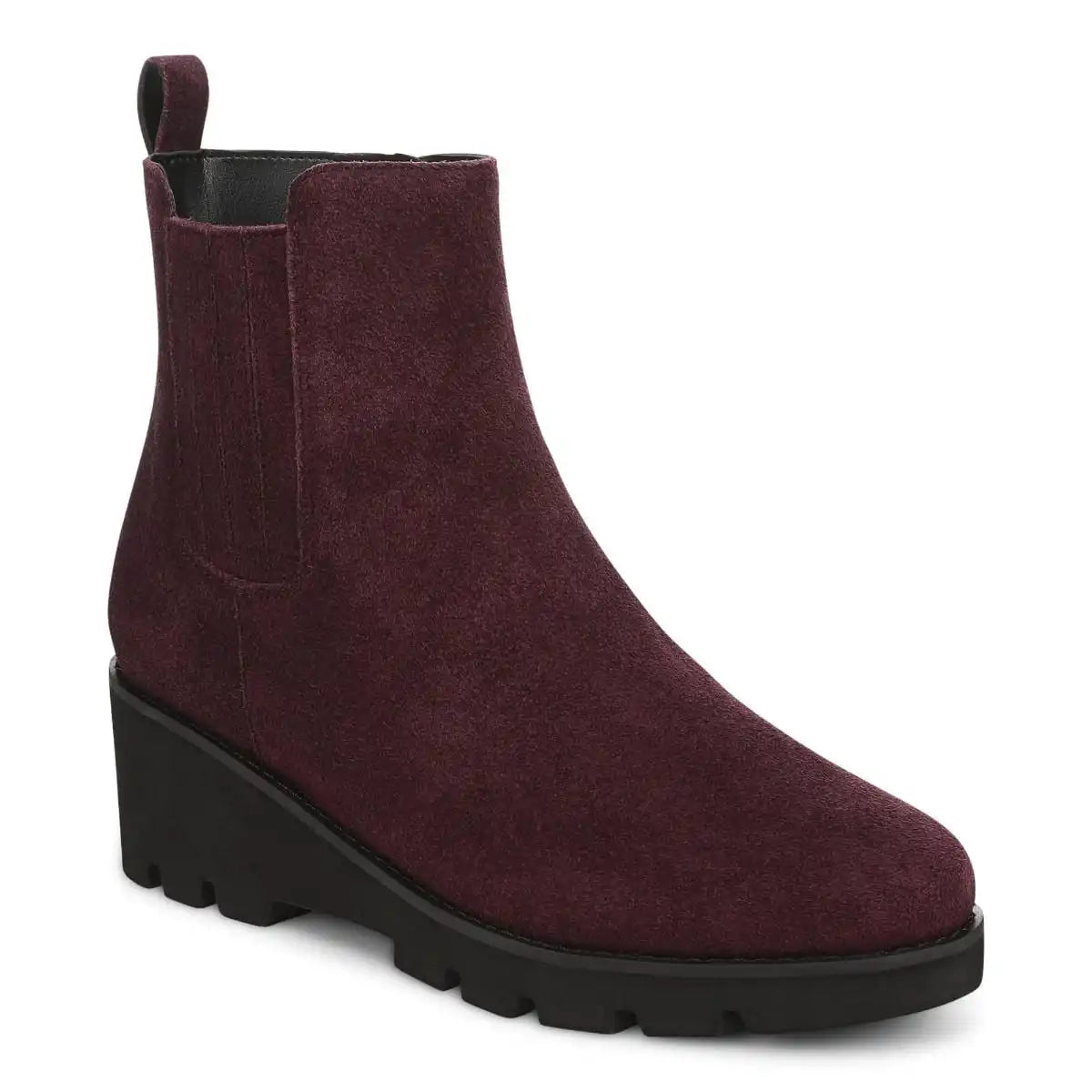Aria 2.0 Wedge Ankle Bootie Mulled Wine Suede