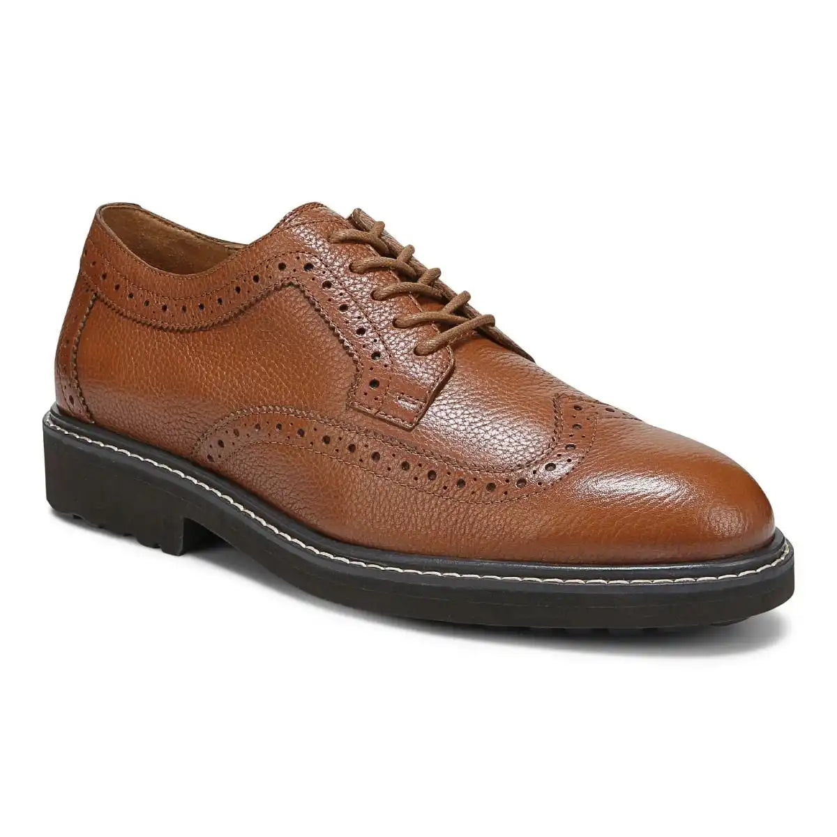 Lombard Oxford Lace Up Tan Leather