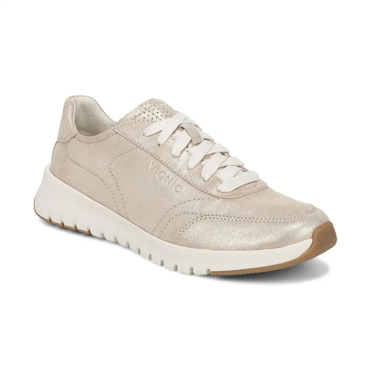 Uptown Sneaker Gold Shimmer Leather