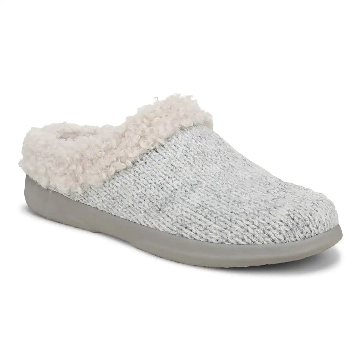 Cheyenne Mule Slipper Light Grey