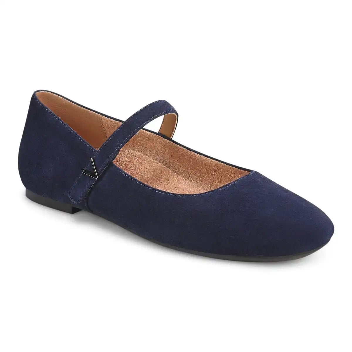 Alameda Mary Jane Flat Navy Suede