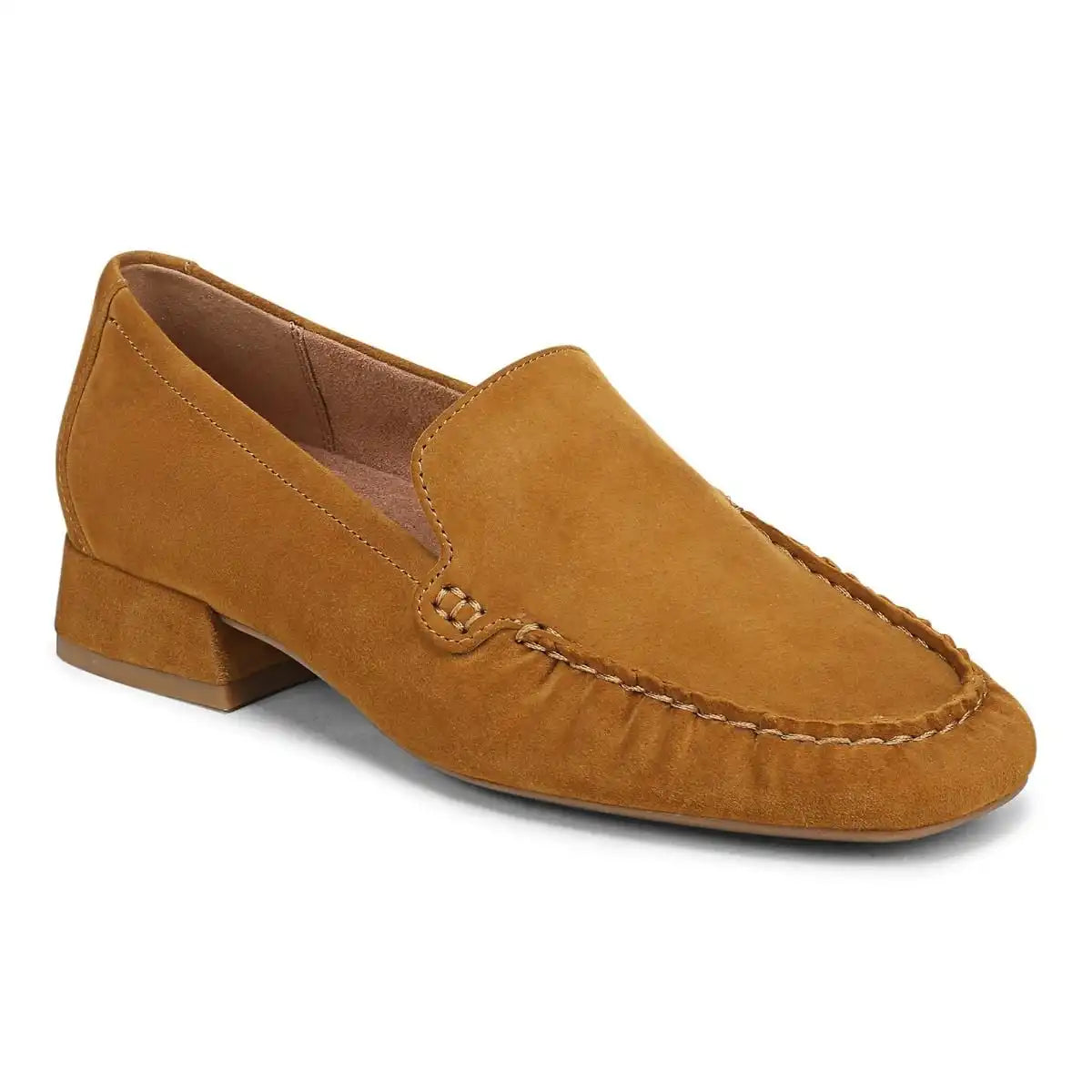 Pilar Heeled Loafer Pashmina Grey Suede