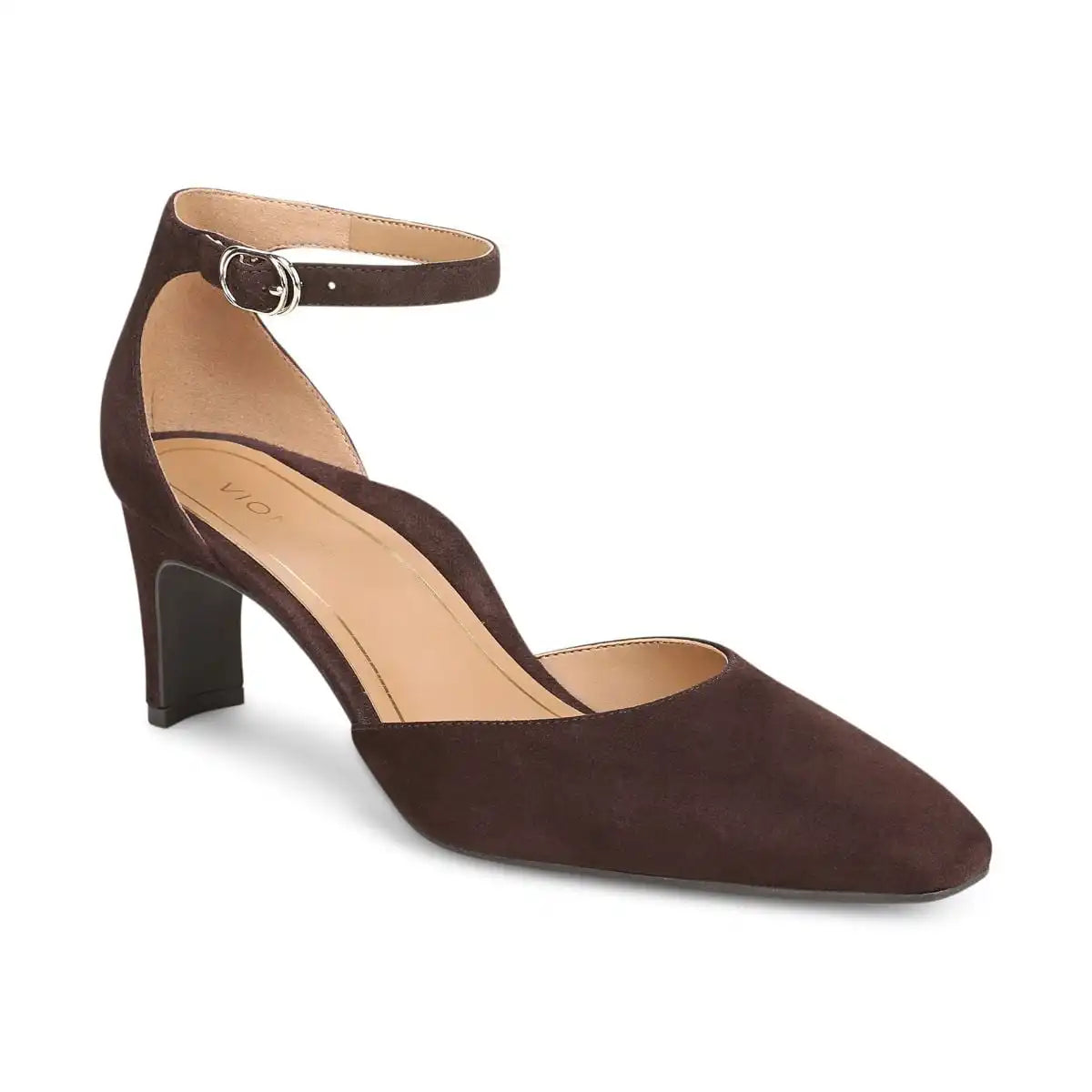 Scarlett Dress Heel Cafe Noir Suede