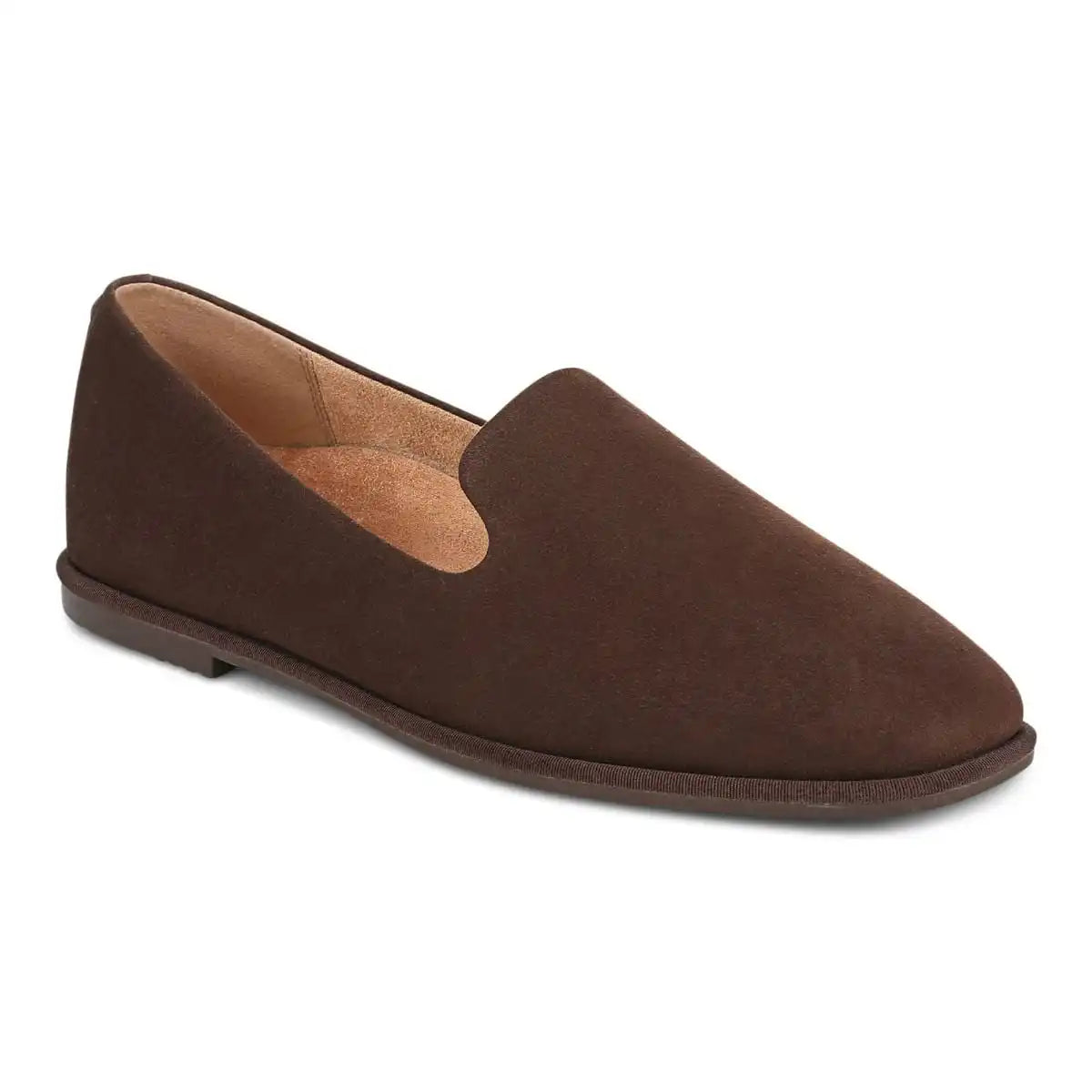 Willa 2.0 Slip on Flat Chocolate Suede