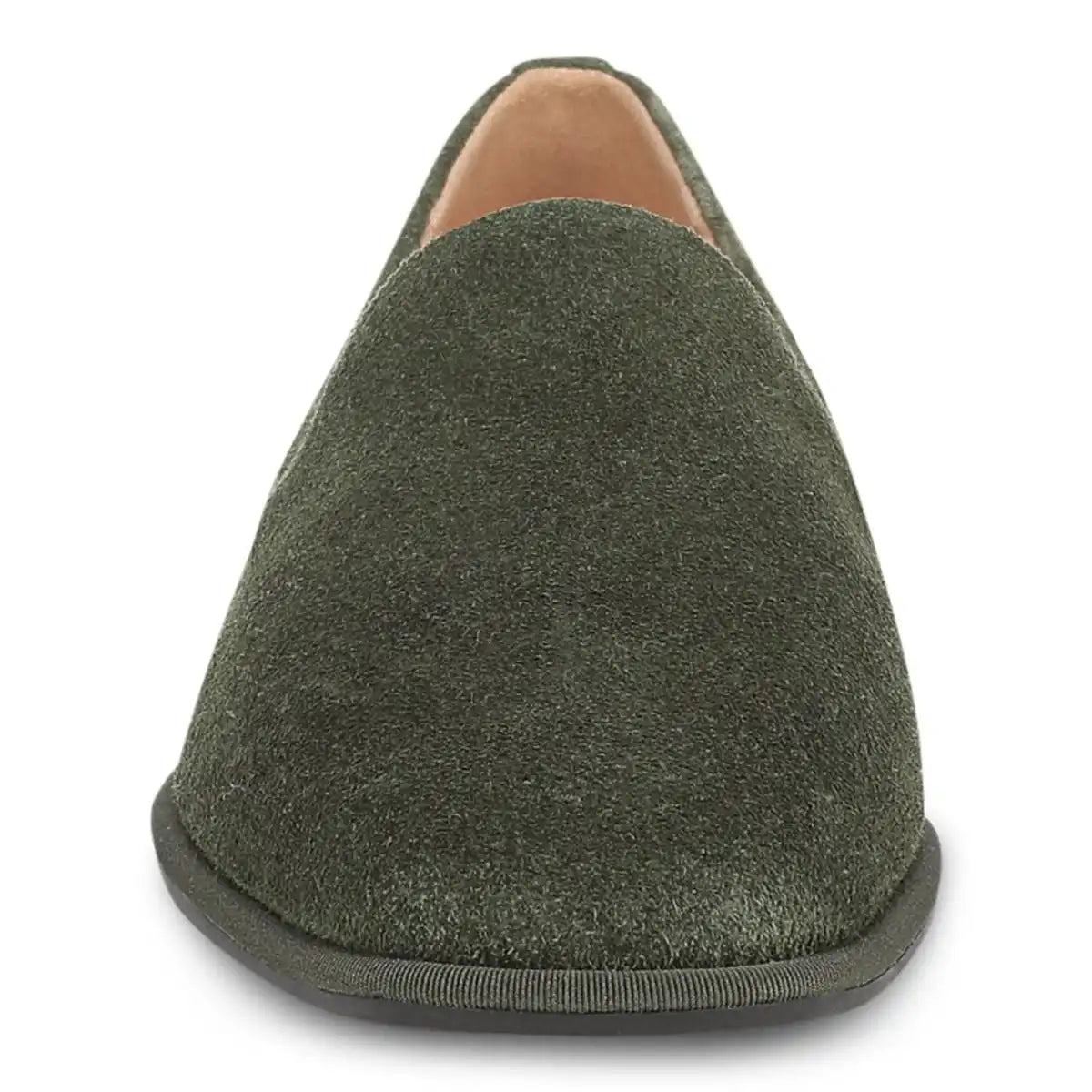 Willa 2.0 Slip on Flat Olive Moss Suede
