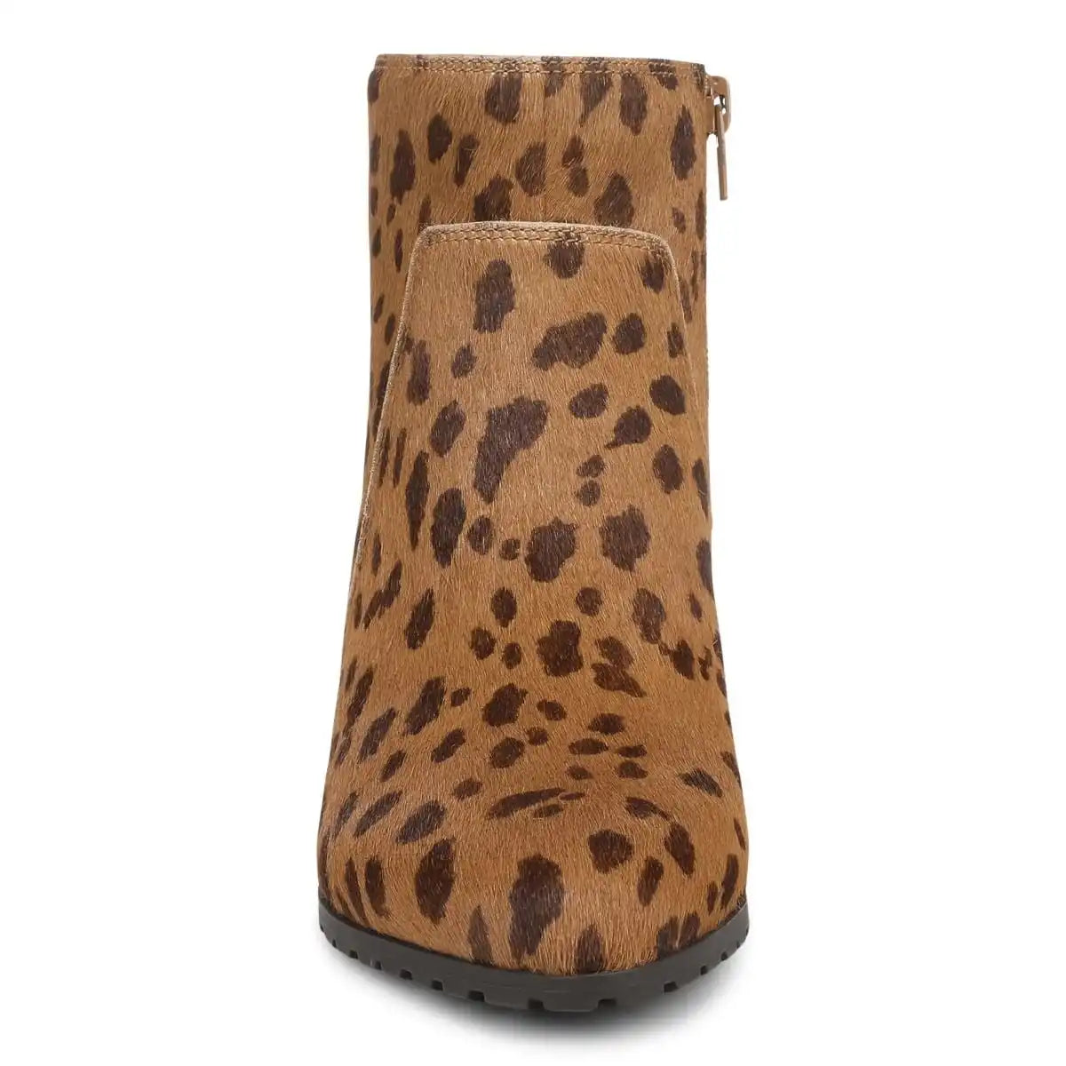 Bianca Ankle Boot Tan Leopard Calf Hair
