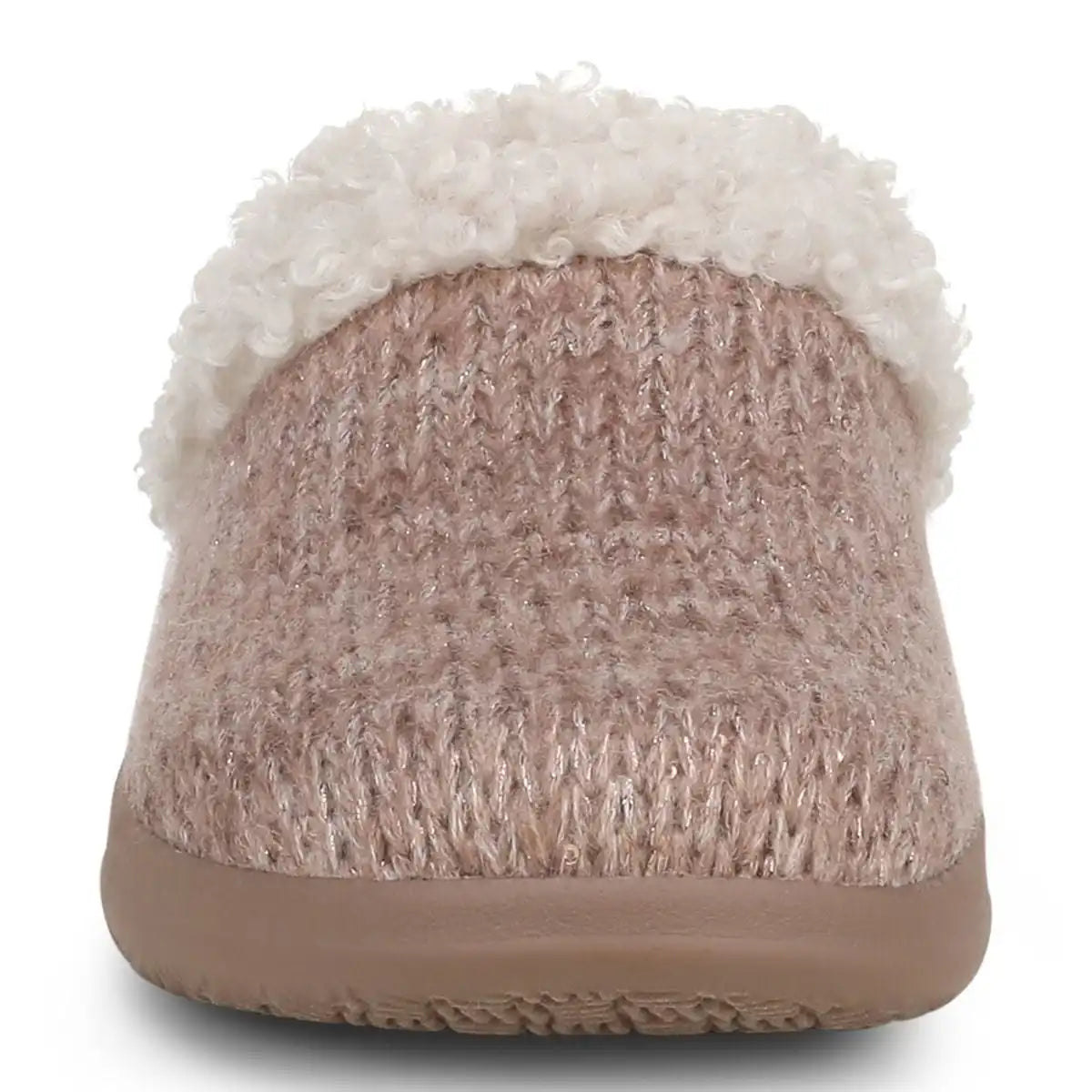 Cheyenne Mule Slipper Dusty Pink Metallic