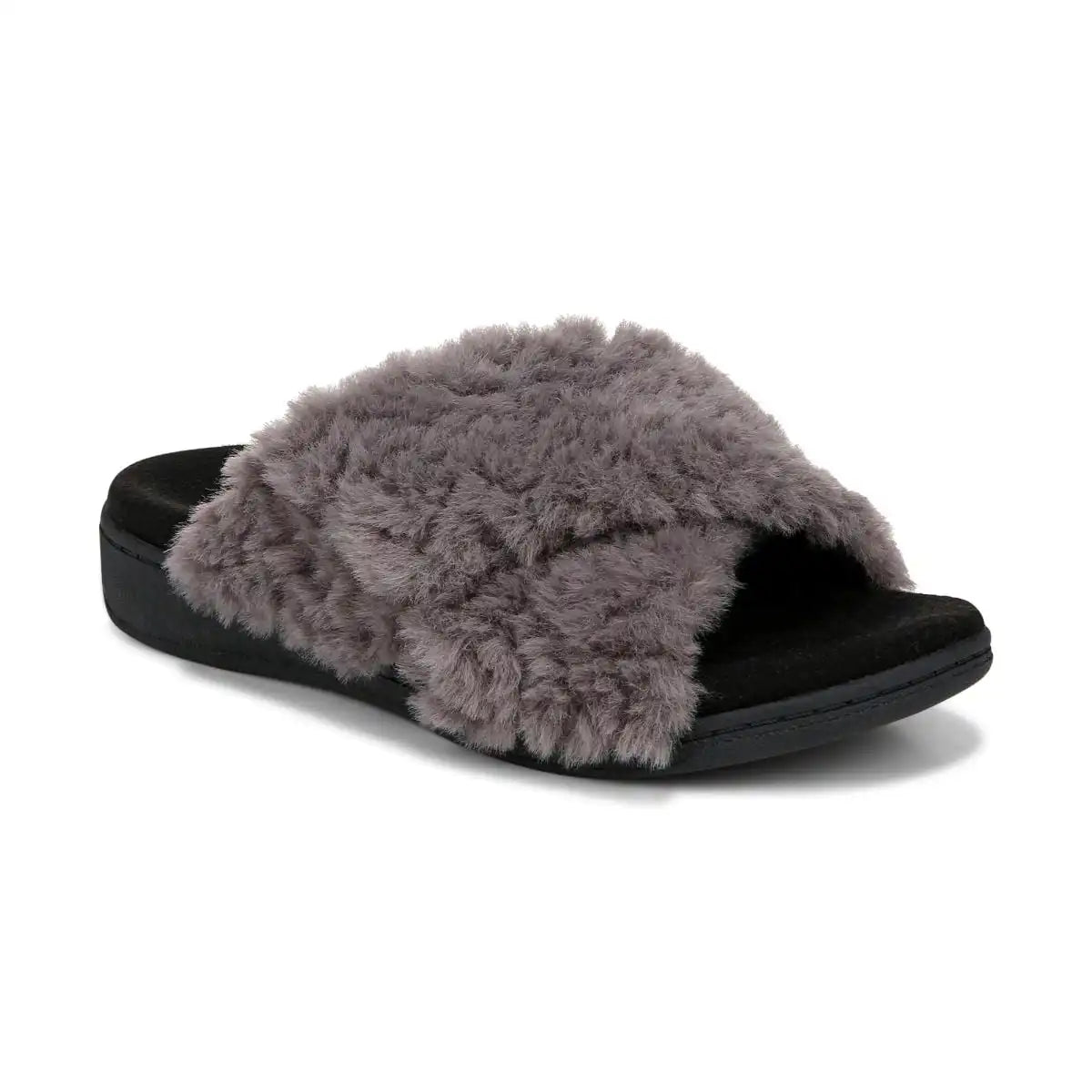 Relax II Slippers Charcoal Fur