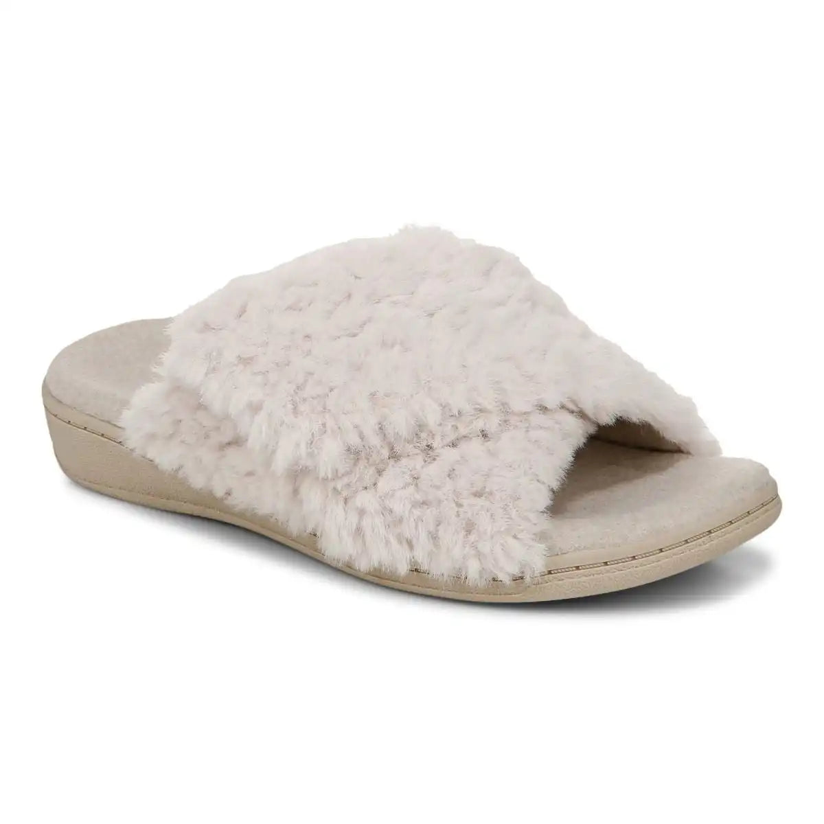 Relax II Slippers Off White Fur