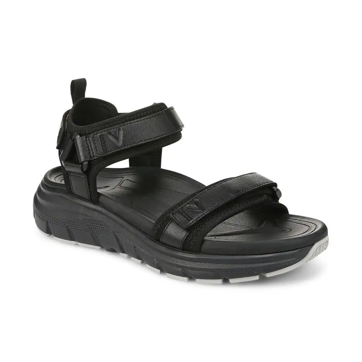 Walk Max Wanderer Sandal Black Leather