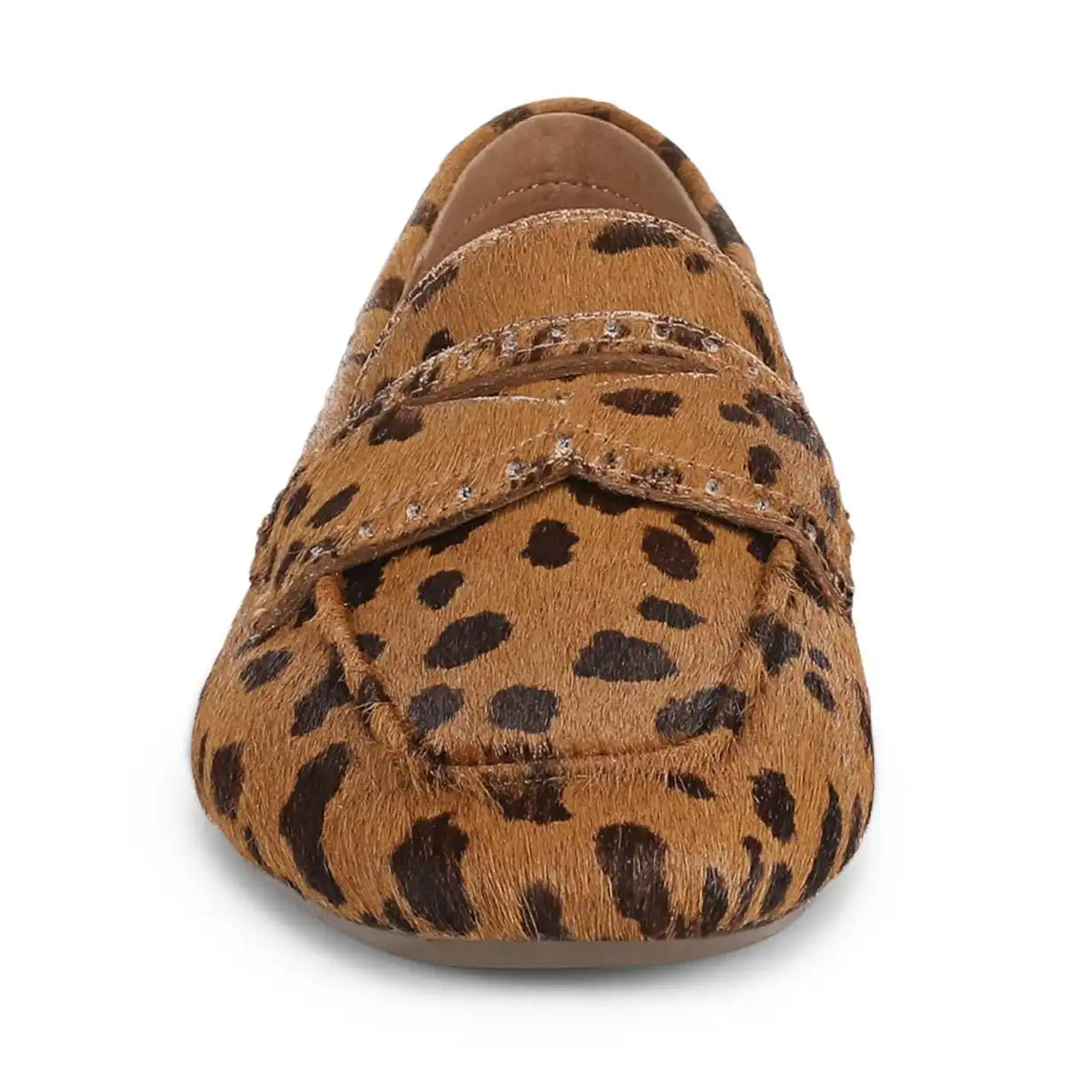 Sadie Loafer Tan Leopard Calf Hair