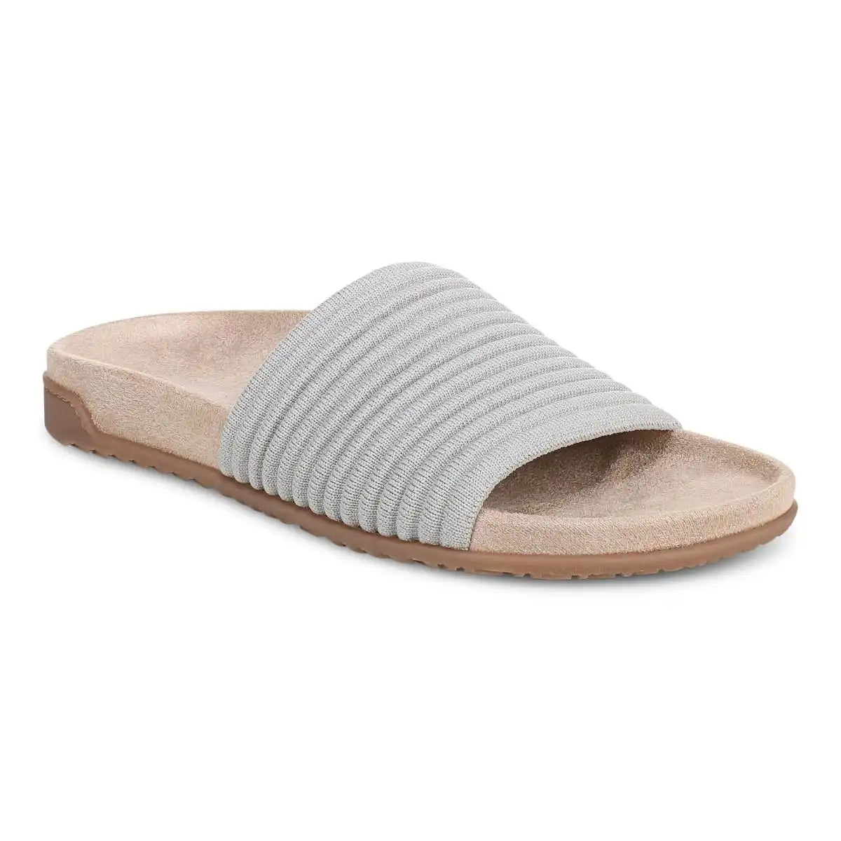 Evie Knit Slide Sandal Vapor Silver