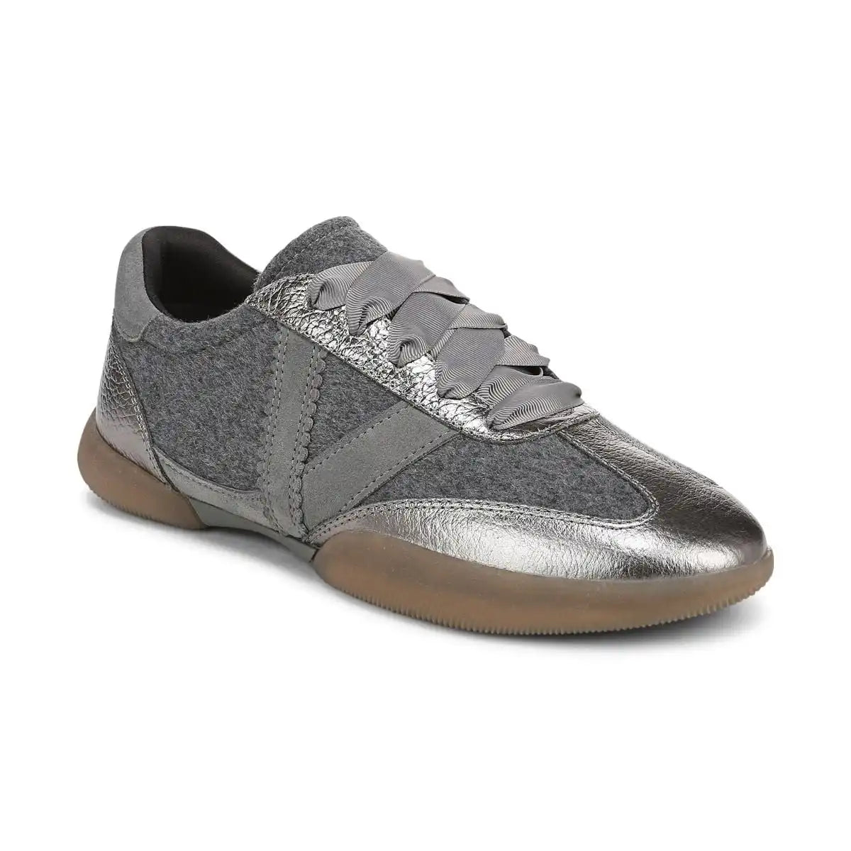 Arabelle Ballet Sneaker Dark Grey Wool Flannel