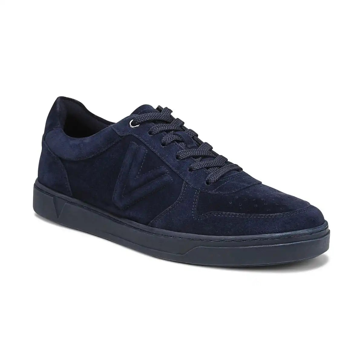 Lucas Court Lace Up Sneaker Navy Blazer Suede