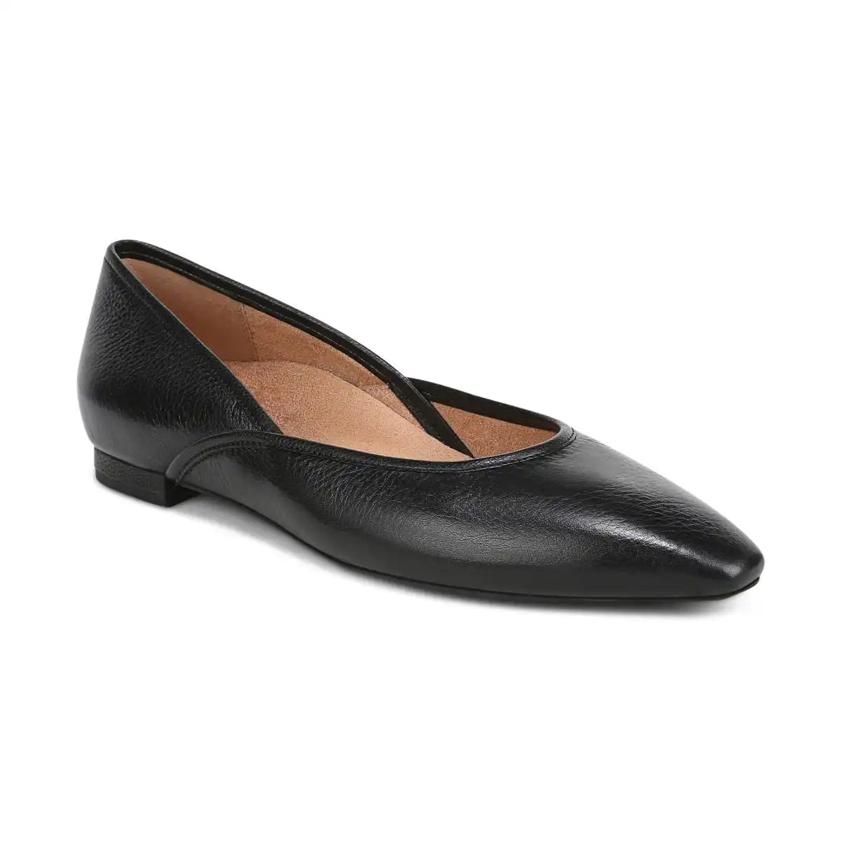 Gracia Ballet Flat Black Leather