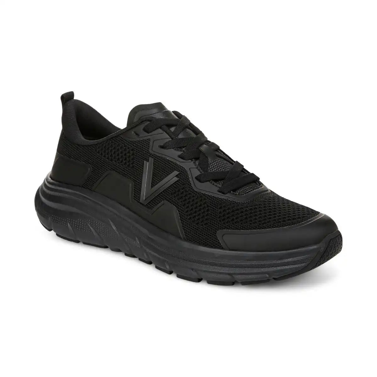 Men's Walk Max Lace Up Sneaker Black Black