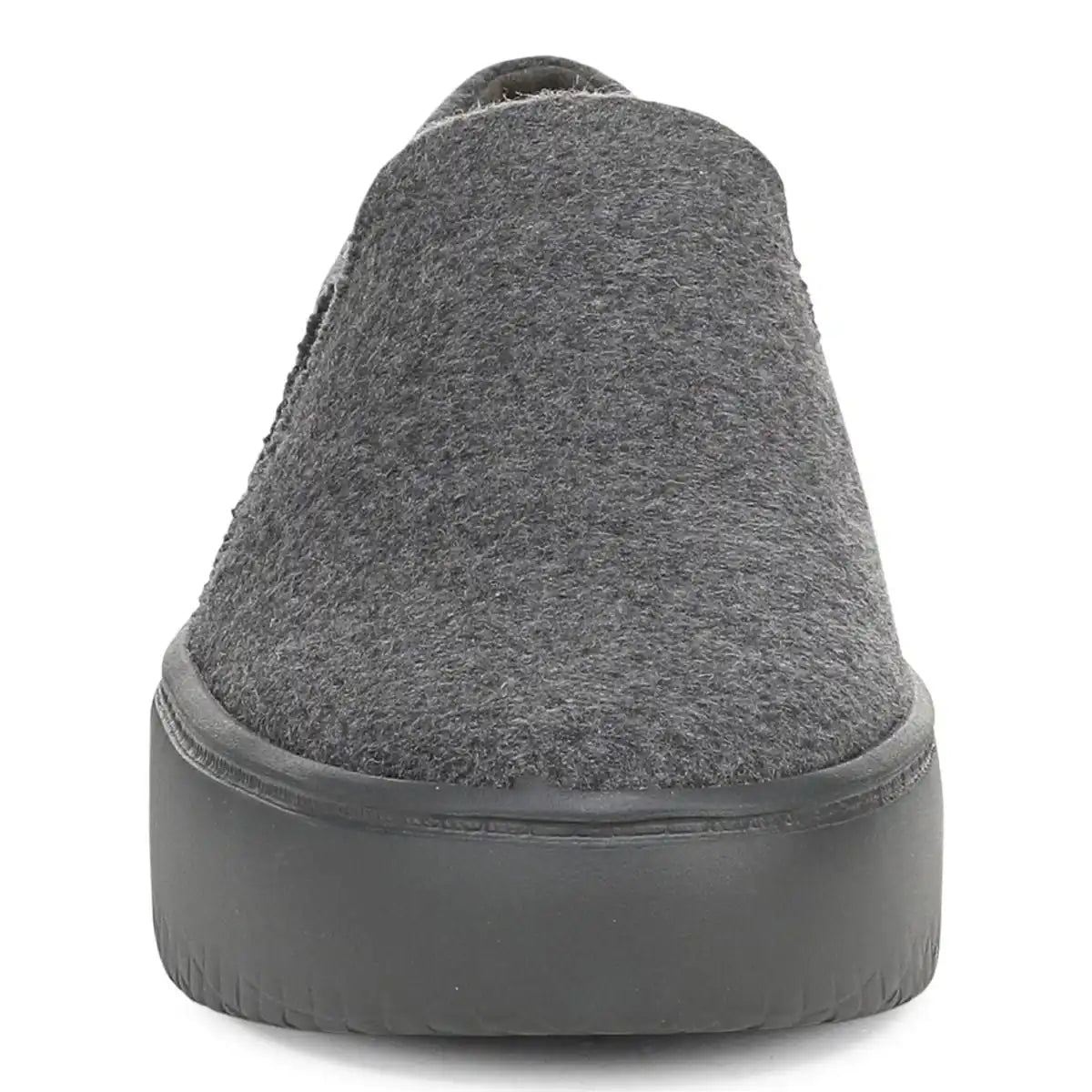 Ellen Platform Slip On Sneaker Dark Grey Wool Flannel