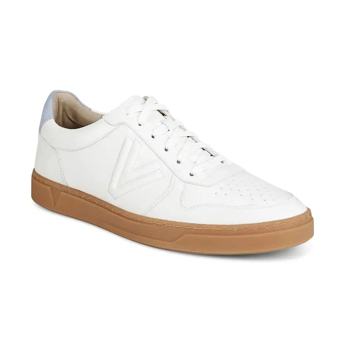 Lucas Court Lace Up Sneaker White Skyway Suede