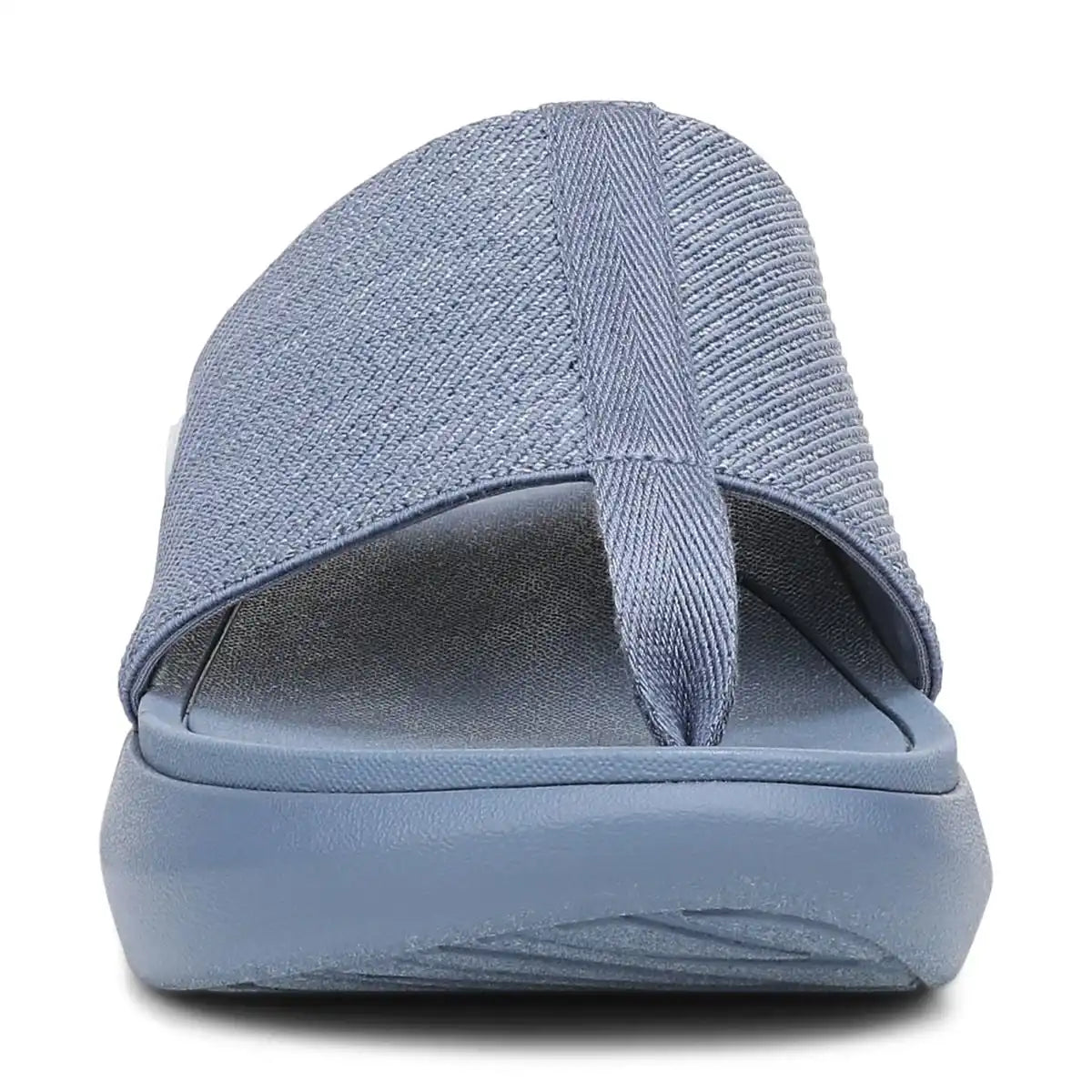 Beach Aqua Platform Toe Post Sandal Pacific Blue