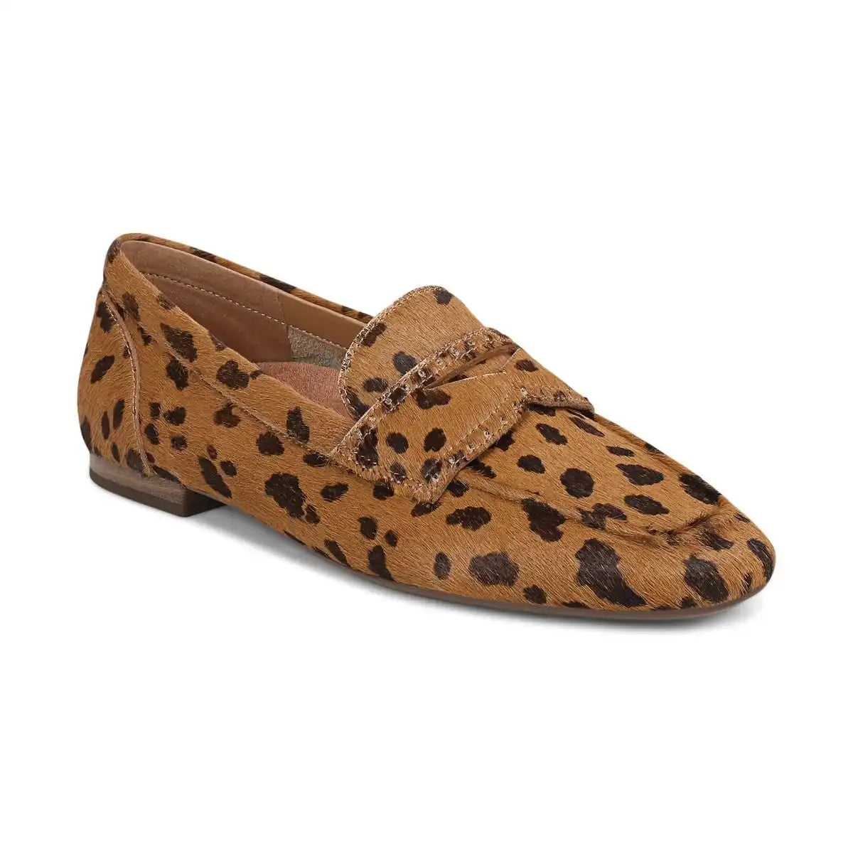 Sadie Loafer Tan Leopard Calf Hair