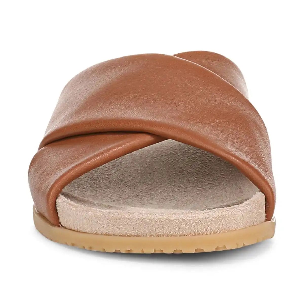 Etna Slide Sandal Tan Leather