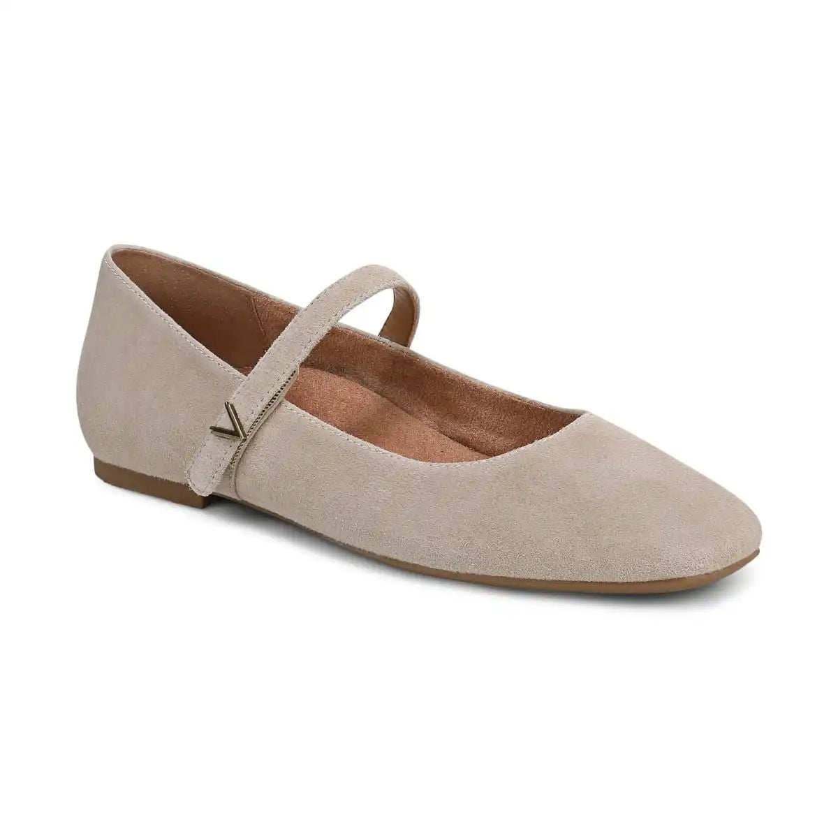 Alameda Mary Jane Flat Lucid Beige Suede
